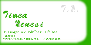 timea menesi business card